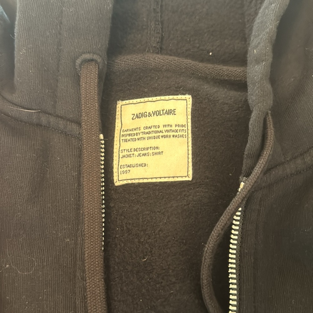 Black Zip up - Picture 2 of 3